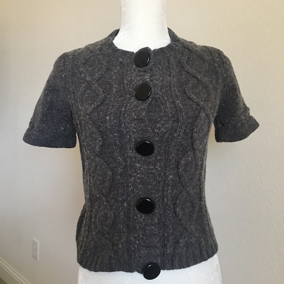 Michael Kors Short Sleeve Buttoned Sweater - Picture 1 of 5